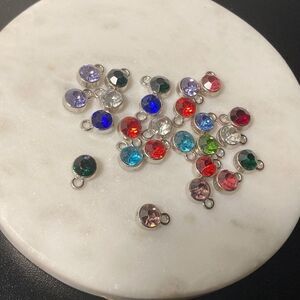 Necklace bracelet, charm, pendants, birthstone 
No chain included